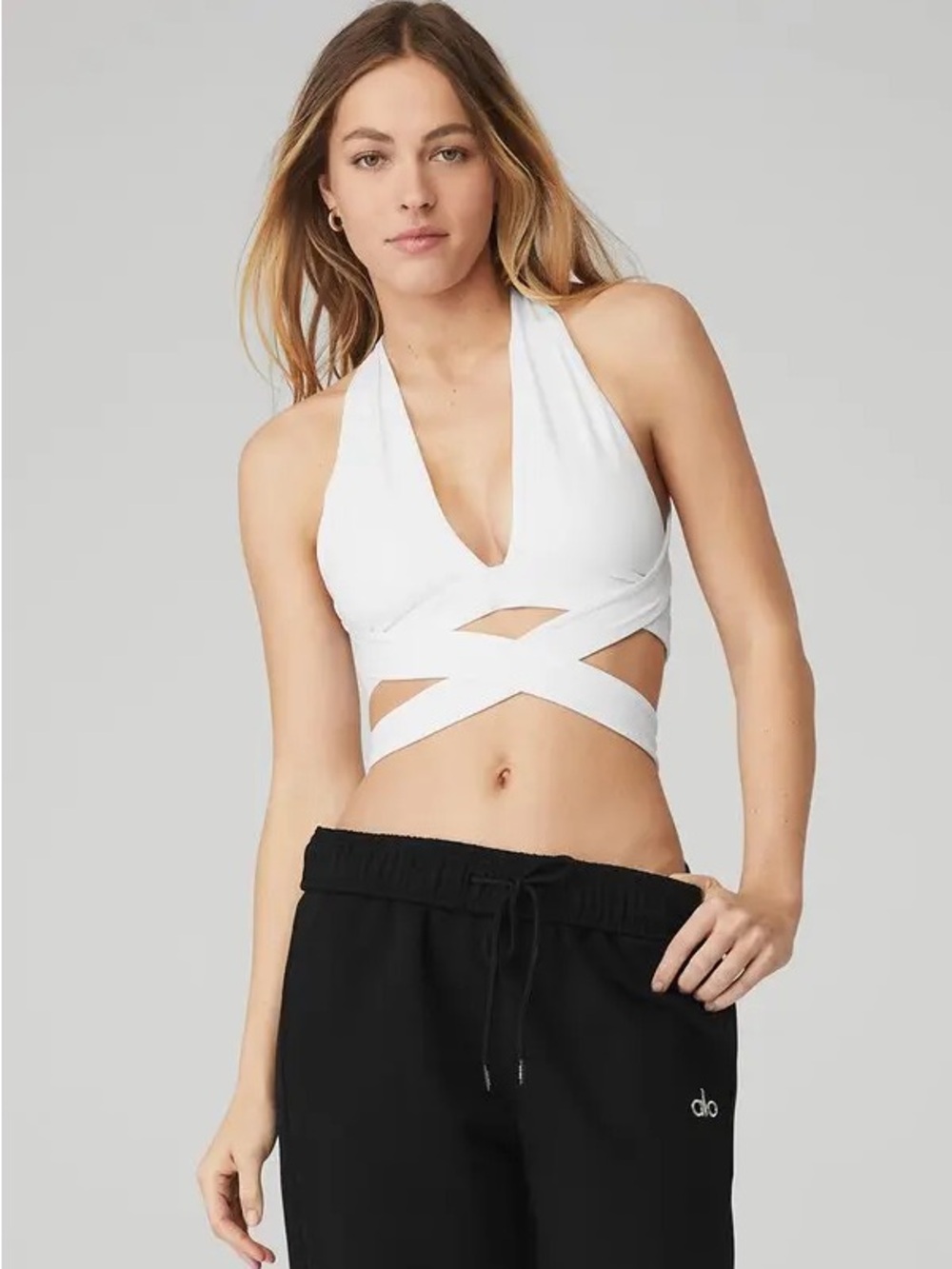 NEW ALO Alosoft Switch it Up Bra - White - S